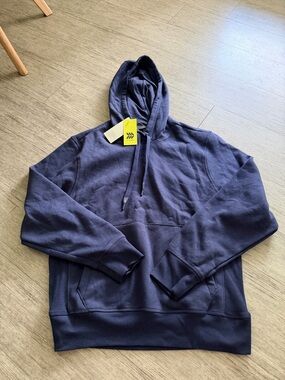 All in motion NWT Men's Navy cotton fleece Hoodie